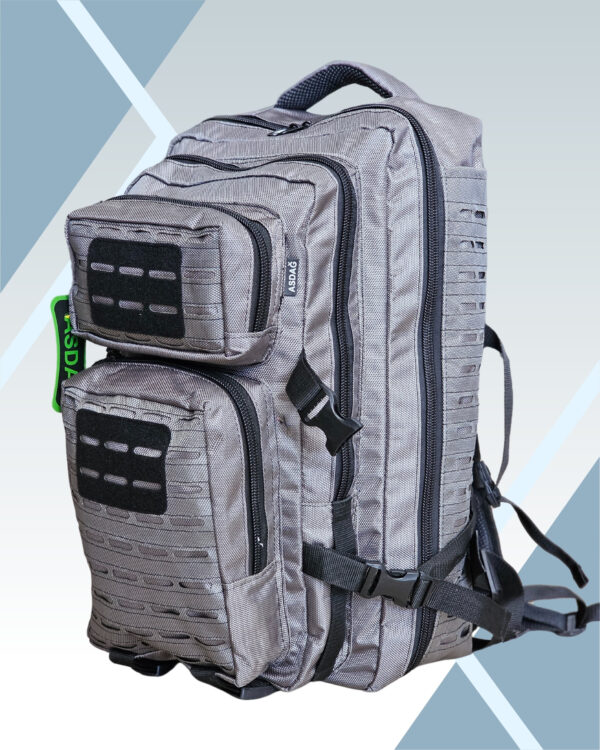 55 Litre Lazer Kesim Gri Çanta - Görsel 2